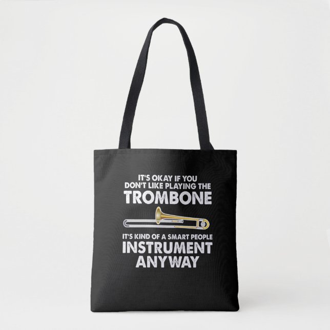 Tote Bag Cadeau de trombone - orchestre futé d'instrument (Devant)