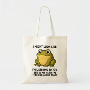 Tote Bag Cadeau drôle de grenouille crapaud TDAH pour réuni