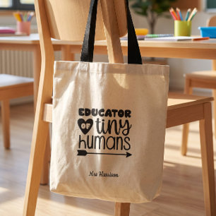 Tote Bag Cadeau drôle et personnalisé pour l'enseignant