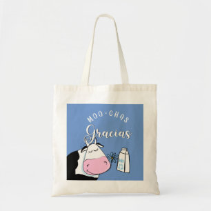 Tote Bag cadeau fermier Muchas gracias moo Ornement cérami