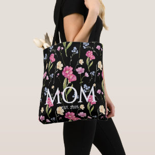 Tote Bag Cadeau Fleuris de Fleurs Sauvages pour Nouvelle Ma