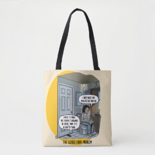 Tote Bag Cadeau Humour Salle de Bain Maman Chat Drôle
