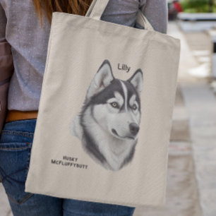 Tote Bag Cadeau Husky Sibérien Pour Husky Mom