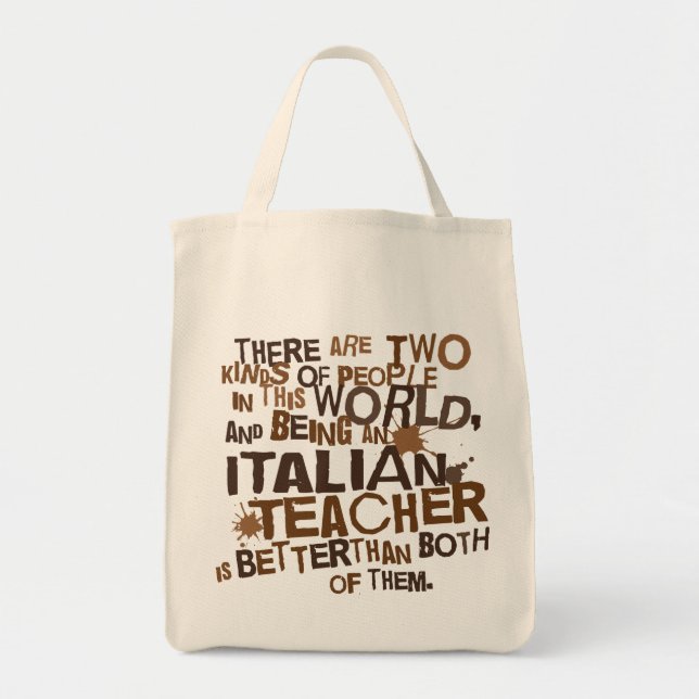 Tote Bag Cadeau italien de professeur (Devant)