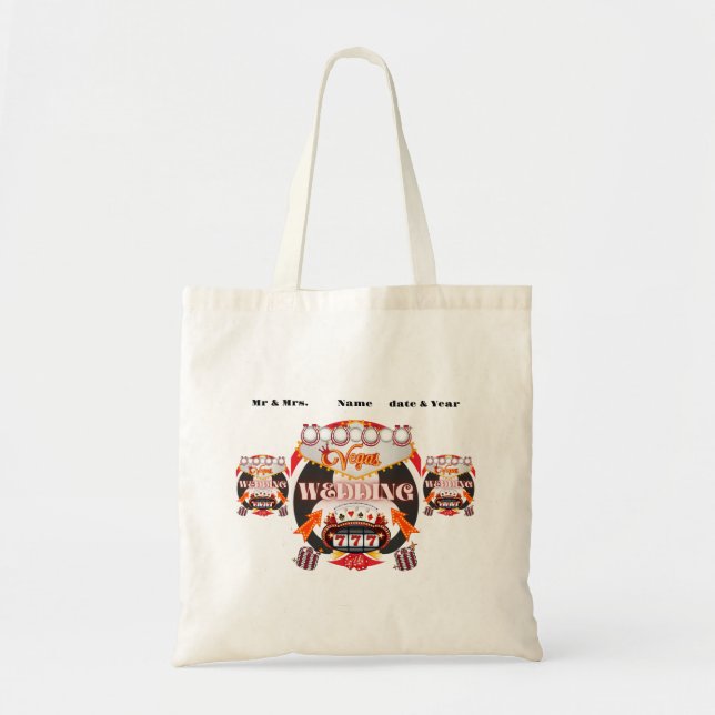 Tote Bag Cadeau Mariage Vegas (Devant)