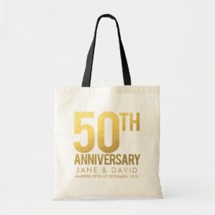 Tote Bag Cadeau personnalisé d'anniversaire de mariage d'O