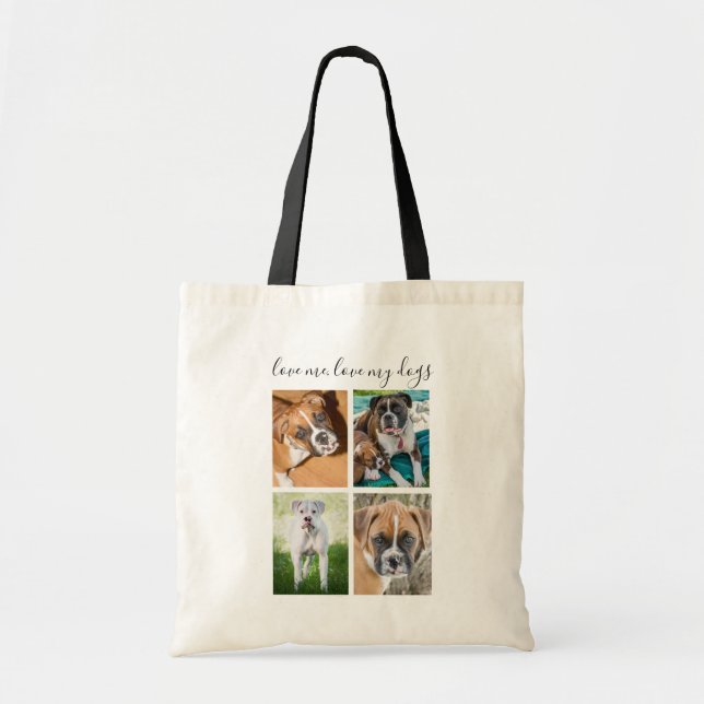 Tote Bag Cadeau personnalisé de chien - chien de boxeur (Devant)
