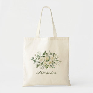 Tote Bag Cadeau personnalisé de demoiselle d'honneur à fleu