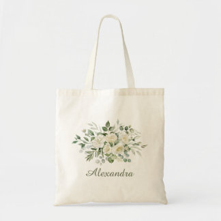 Tote Bag Cadeau personnalisé de demoiselle d'honneur à fleu