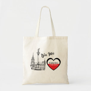 Tote Bag Cadeau personnalisé de l'héritage de Varsovie en P