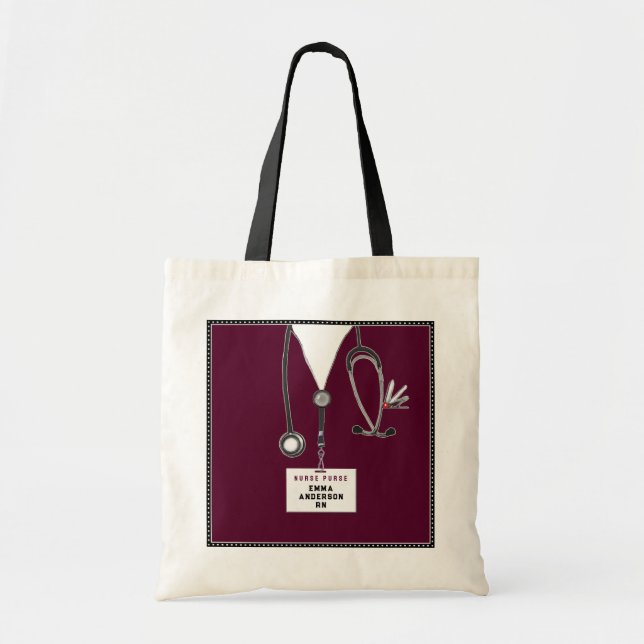 Tote Bag Cadeau personnalisé de l'infirmière (Devant)