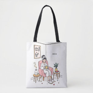 Tote Bag Cadeau Personnalisé pour Fille Confortable et Soin