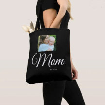 Cadeau photo noir de script établi par maman