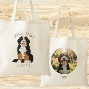 Tote Bag Cadeau photo personnalisé de jour de Gotcha pour B
