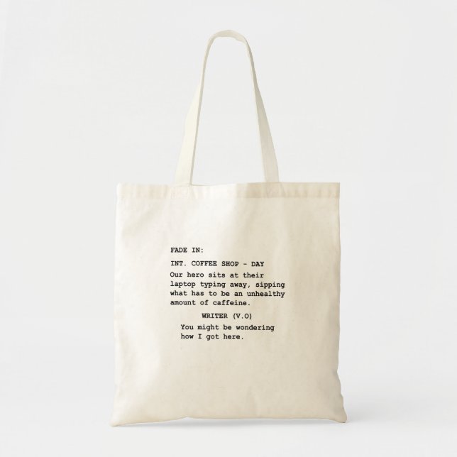 Tote Bag Cadeau pour le scénariste - scène drôle de (Devant)