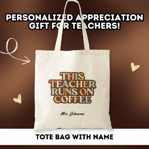 Tote Bag Cadeau Remerciement Coloré Professeur Amateur de C