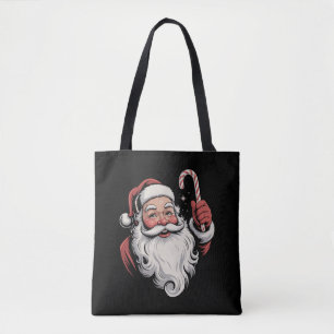 Tote Bag Cadeau Rétro Noël Père Noël Vintage