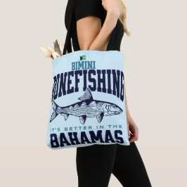 Tote Bag Cadeau souvenir Bahamas : Bimini Bahamas Bonefishi