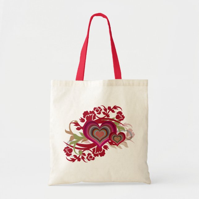 Tote Bag Cadeaux d'amour rétro (Devant)