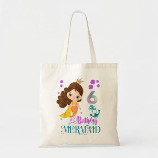 Tote Bag Cadeaux d'anniversaire 6 Anniversaire Filles 6 Ann