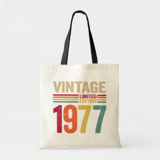 Tote Bag Cadeaux de 45 ans Vintage 1977 45e cadeau d'annive