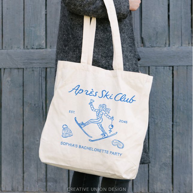 Tote Bag Cadeaux de fête de Bachelorette Après-Ski (apres ski club tote)