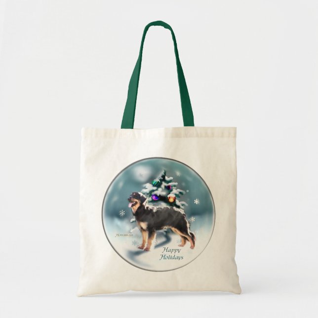 Tote Bag Cadeaux de Noël Hovawart (Devant)
