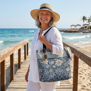 Tote Bag Cadeaux de retraite floraux vintage élégants pour