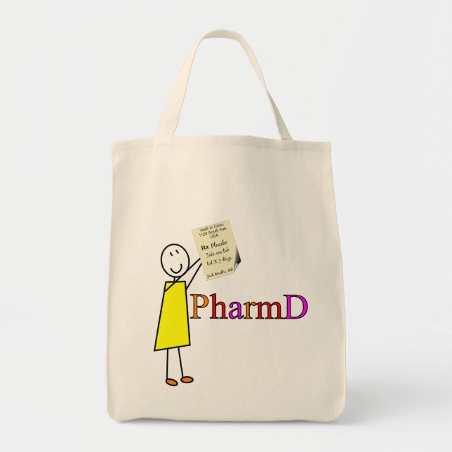 Tote Bag Cadeaux d'étudiant de pharmacie de PharmD (Devant)