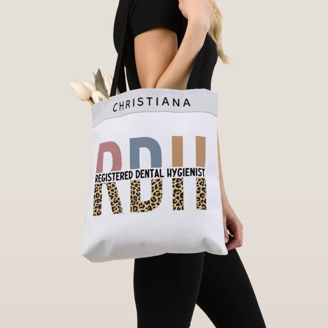 Tote Bag Cadeaux d'hygiéniste dentaire enregistrés sur mesu (De près)