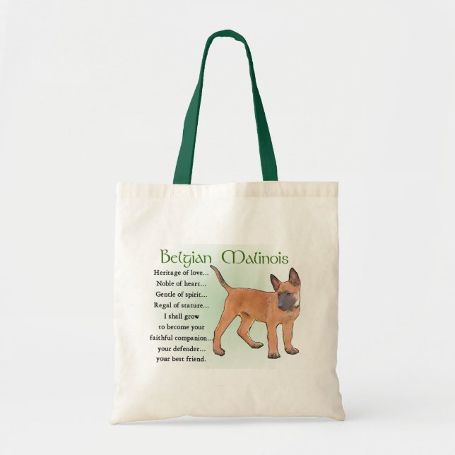 Tote Bag Cadeaux Malinois belges (Devant)