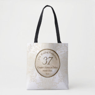 Tote Bag Cadeaux personnalisés du 37e anniversaire de Maria