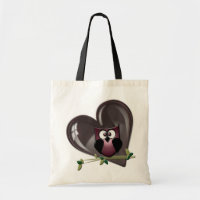 Cadeaux rouges mignons de hibou et de coeur