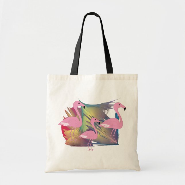 Tote Bag Cadeaux tropicaux de Flamant rose (Devant)