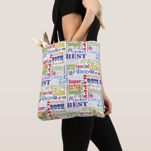 Tote Bag Cadeaux Uniques Et Spéciaux 50e Anniversaire