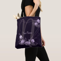 Cadre de monogramme violet floral géométrique viol
