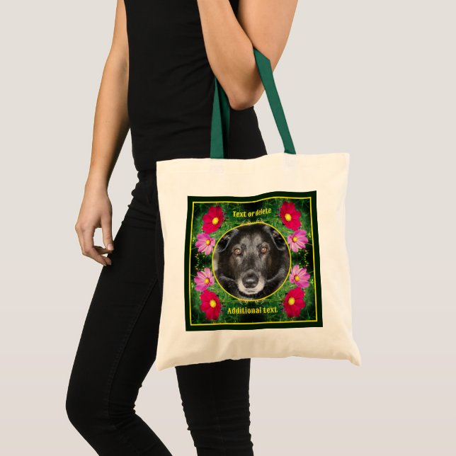 Tote Bag Cadre Fleurs Cosmos Créez Votre Propre Photo (Devant (produit))