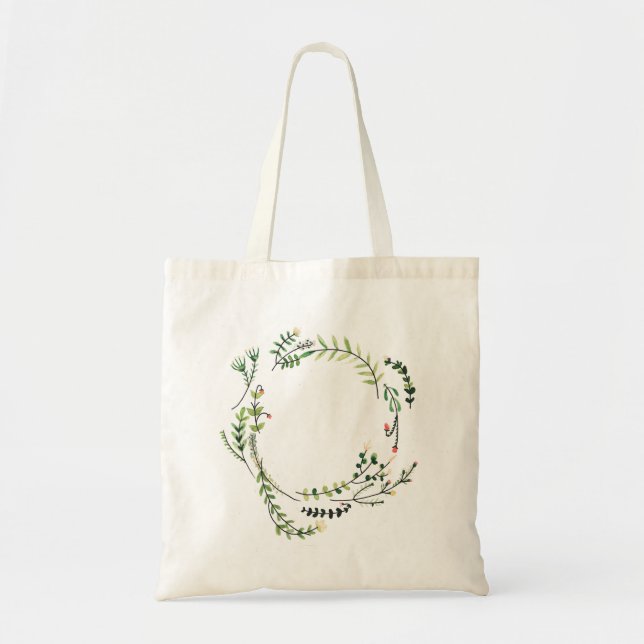 Tote Bag Cadre floral Fourre-tout (Devant)