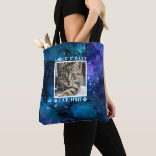 Tote Bag Cadre photo empreintes de pattes de la meilleure m