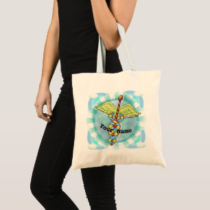 Tote Bag Caduceus Nurse custom