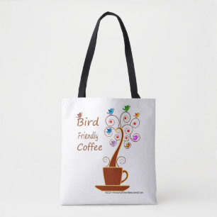 Tote Bag Café amical pour les oiseaux