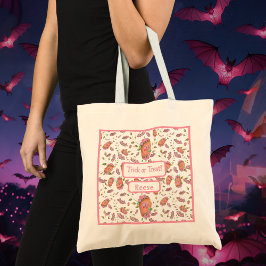 Tote Bag Café aux chauves-souris roses roses roses