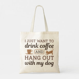 Tote Bag Café Et Chien