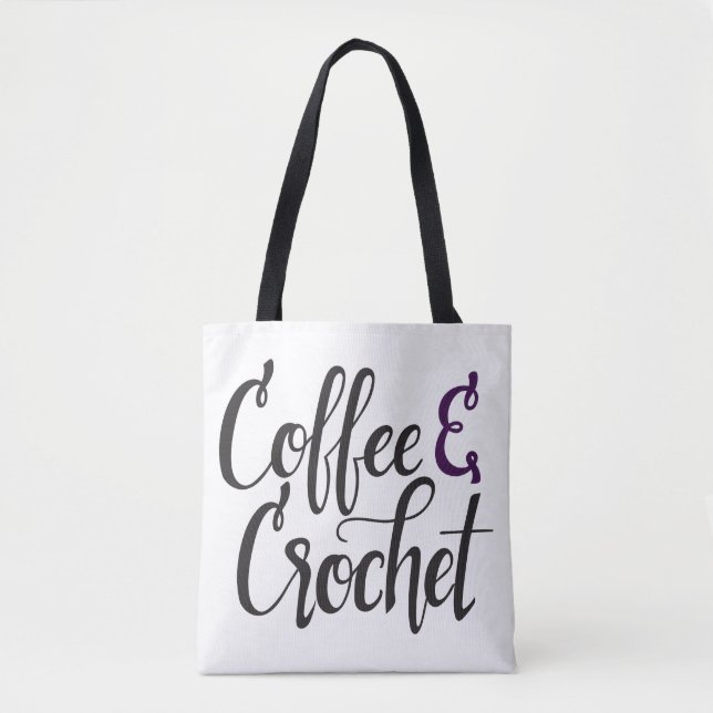 Tote Bag Café et crochet (Devant)