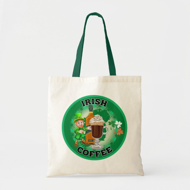 Tote Bag Café Irlandais - Un Elixir. (Devant)