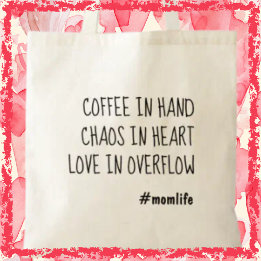Tote Bag Café maman mignonne Maman tendance Fête des Mères