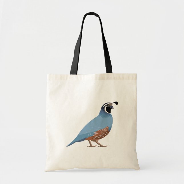 Tote Bag Cailles de Californie (Devant)