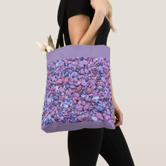 Tote Bag Cailloux Violets Doux