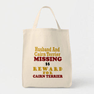 Tote Bag Cairn Terrier et récompense absente de mari pour