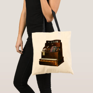 Tote Bag Caisse enregistreuse ancienne, commerce de détail